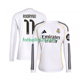 Fußballtrikots Real Madrid Rodrygo 11 Heim Trikotsatz 2025-2026 Langarm